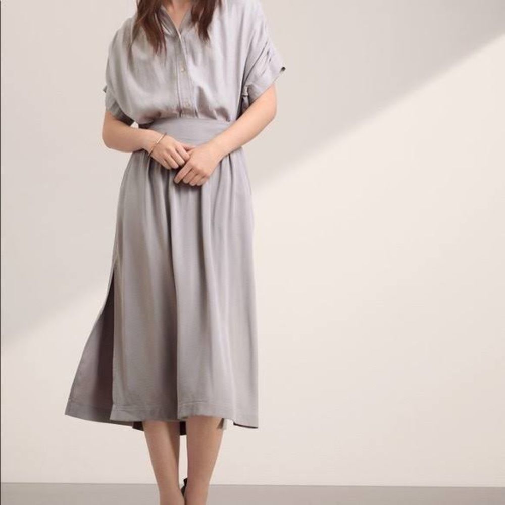 WILFRED grey Gabrielle midi skirt